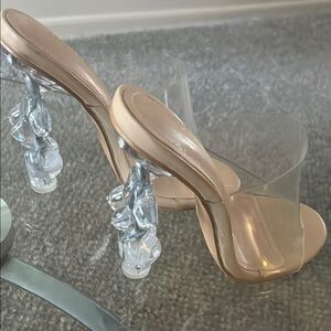 Elegant Clear Heeled Sandals